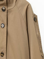 Load image into Gallery viewer, Solid Stand Collar Belted Jacket Women Long Sleeve N6G165