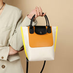 Load image into Gallery viewer, Nylon Colorblock Tote Bag Large Capacity Shoulder N6F159