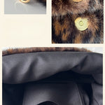 Load image into Gallery viewer, Women's Plush Leopard Print Tote Shoulder Bag N6J155