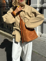 Load image into Gallery viewer, Single-Breasted Notch Lapel Belted Trench Coat N6G168