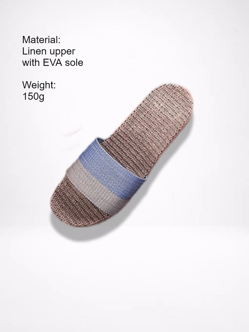 Non-Slip Linen House Slippers Women Multiple Colors N6C230