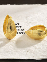 Load image into Gallery viewer, Teardrop Cuff Earrings Double Sided Texture Women N6C064