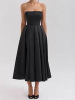 Load image into Gallery viewer, Bonin Bandeau Dress Open Back Bodycon Midi N5Z170
