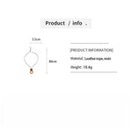 Load image into Gallery viewer, Leather Cord Ombré Resin Geometric Drop Necklace N6H141