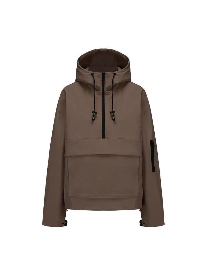Casual Sporty Hooded Zip Jacket Women Outdoor N6G257