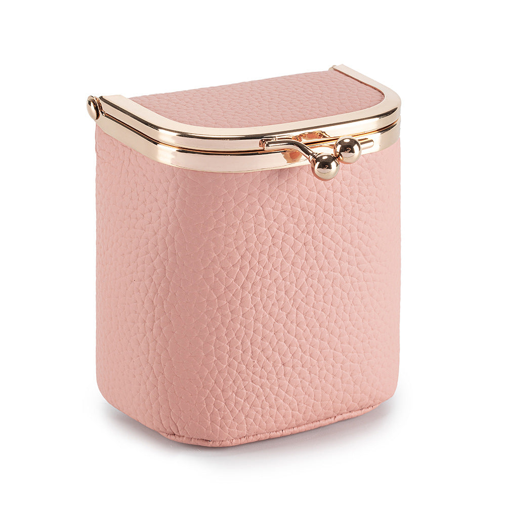 Women's Top-Grain Leather Lipstick Purse N6J231