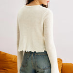 Load image into Gallery viewer, 3D Floral Ruffle Knit Bodycon Ultra Light White N5Z666
