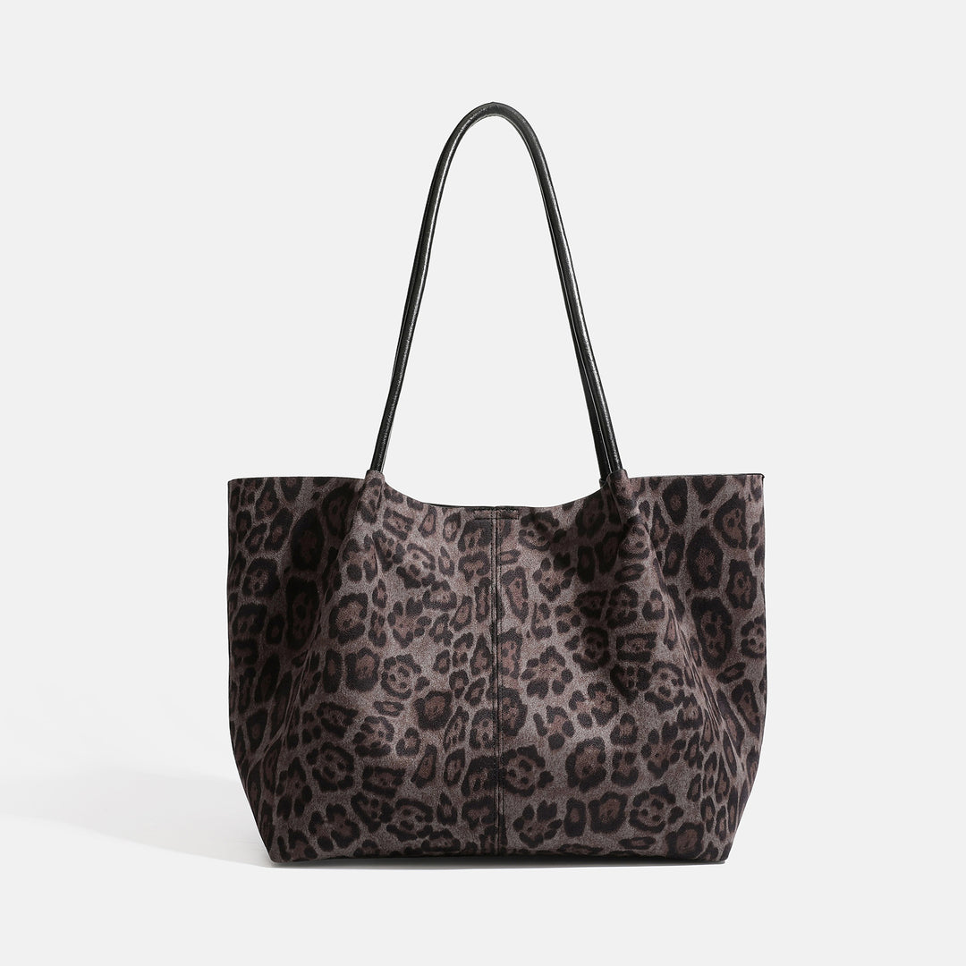 Women's Suede Tote Shoulder Handbag N6J163