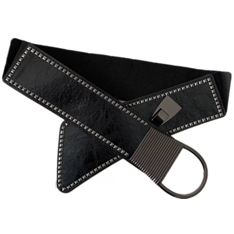 Elastic Wide Waist Belt Women Fashion Waist Cincher N6H337