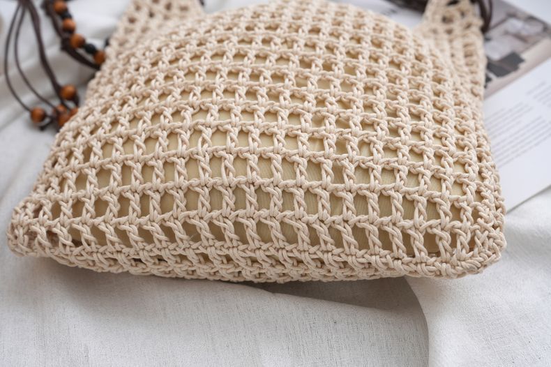 Crochet Openwork Tote Beach Ready Underarm Silhouette S5P299