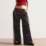 Load image into Gallery viewer, Leopard Wide Pants MidWeight Black N5A158
