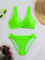 Load image into Gallery viewer, Solid Color Bikini Swimsuit Set Women N6C286