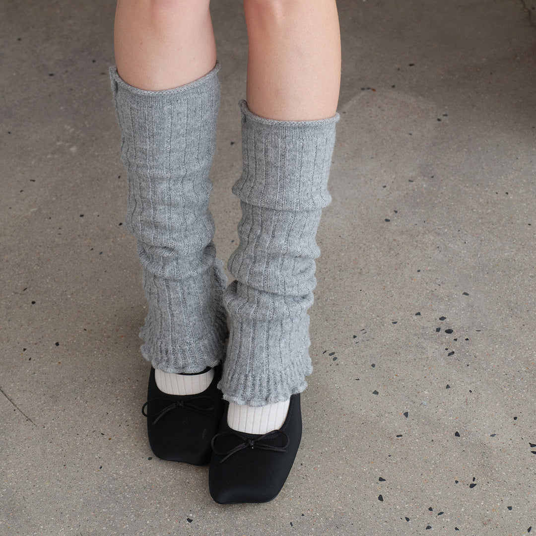 Lace Trim Ballet-Inspired Leg Warmers  M5A131