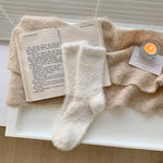 Load image into Gallery viewer, Faux Mink Fleece Mid Calf Socks Thermal Lining M5A047