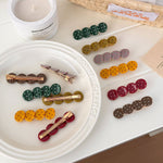 Load image into Gallery viewer, Retro Polka Dot Acetate Hair Clip Side Snap Clip N6F062