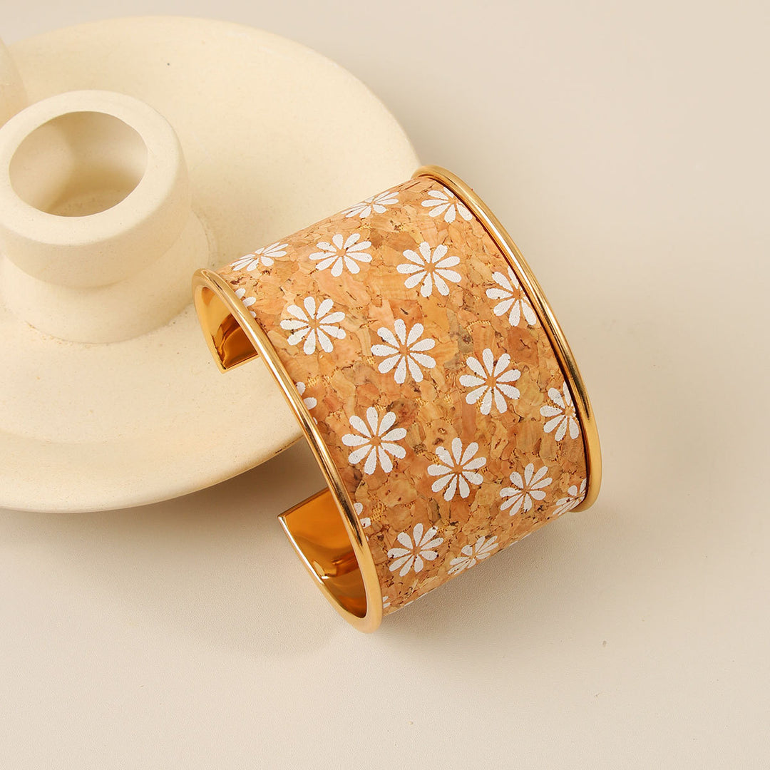 Minimalist Graffiti Retro Open Cuff Bangle Women N6F273