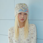 Load image into Gallery viewer, Unisex Wool Knit Rock Dog Embellished Beanie N6J111