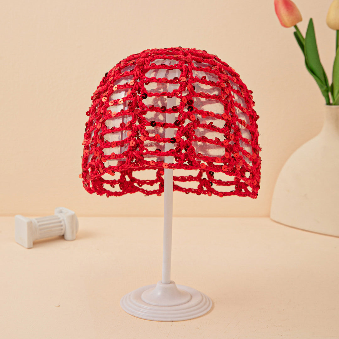Hollow Out Sequin Handmade Cotton Mesh Hat N6G222