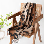 Load image into Gallery viewer, Oversized Animal Print Faux Cashmere Wrap  M5A188
