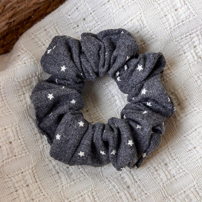 Womens Vintage Star Print Fabric Scrunchie N6K022