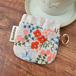 Load image into Gallery viewer, Heavy Embroidery Fabric Earphone Pouch Travel N6F151