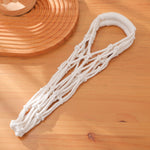 Load image into Gallery viewer, Handwoven Water Bottle Mesh Bag Cotton Linen N6G085