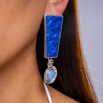 Load image into Gallery viewer, Oversized Resin Ombré Geometric Steel Stud Earrings N6H097