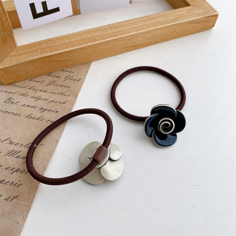 Rose Flower Hair Scrunchie Gentle No-Slip Women N6C339