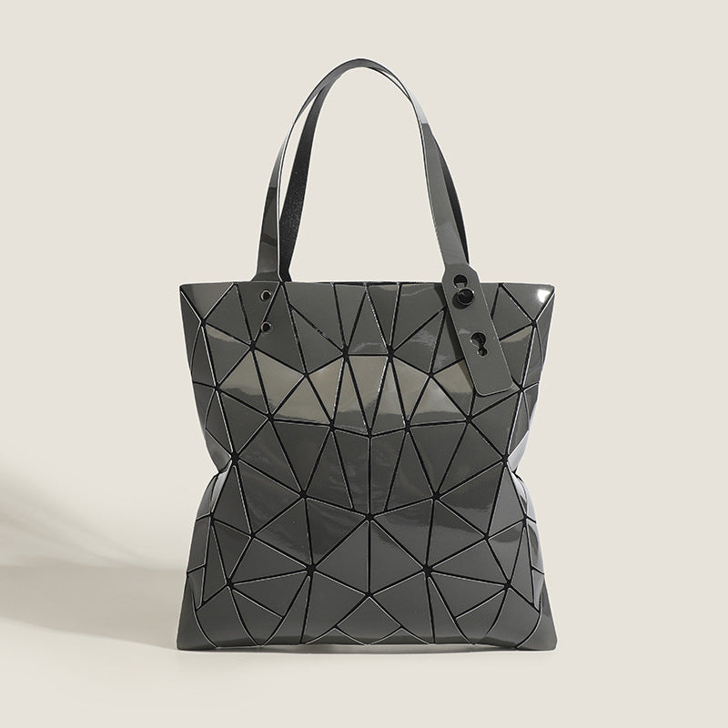 Geometric Sequin Tote PVC Partitioned Organizer S5P306