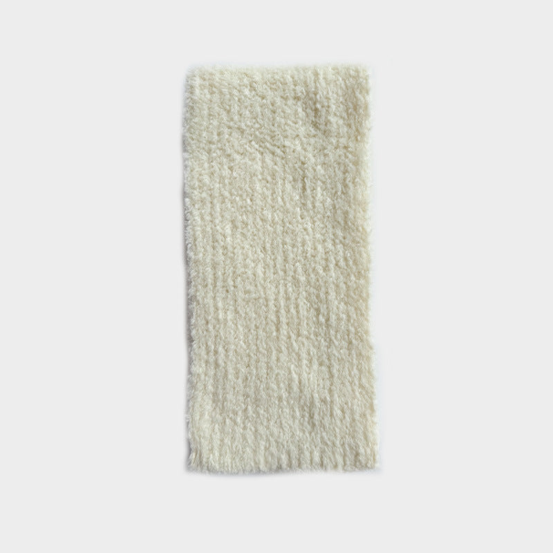 25% Wool Blend Fluffy Knit Scarf Women S5P677