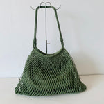 Load image into Gallery viewer, Handwoven Cotton Net Bag Beach Tote Large Capacity N6F146
