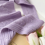 Load image into Gallery viewer, Thick Knit Square Shawl Hollow Twist Women N6H241