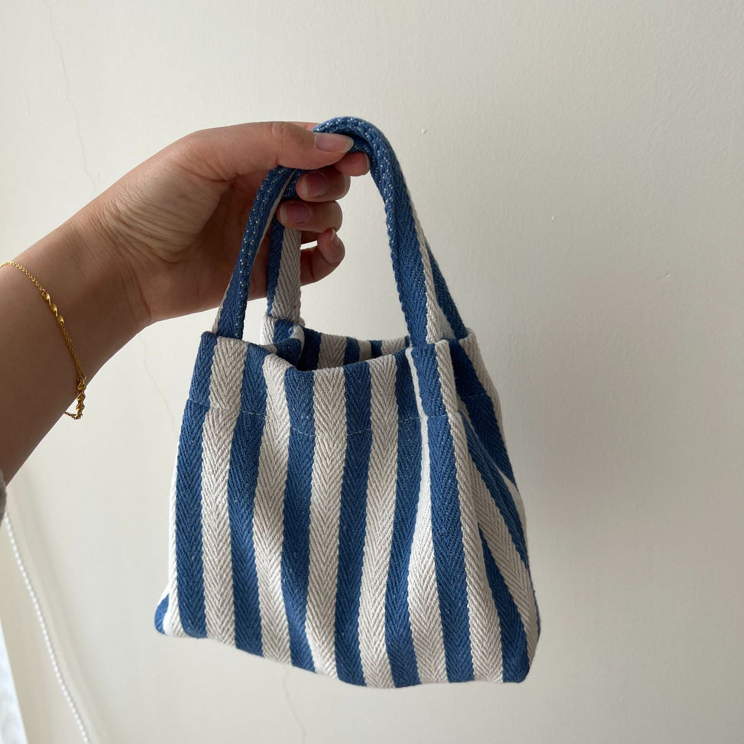 Dopamine Stripe Mini Canvas Tote Bag N6E041