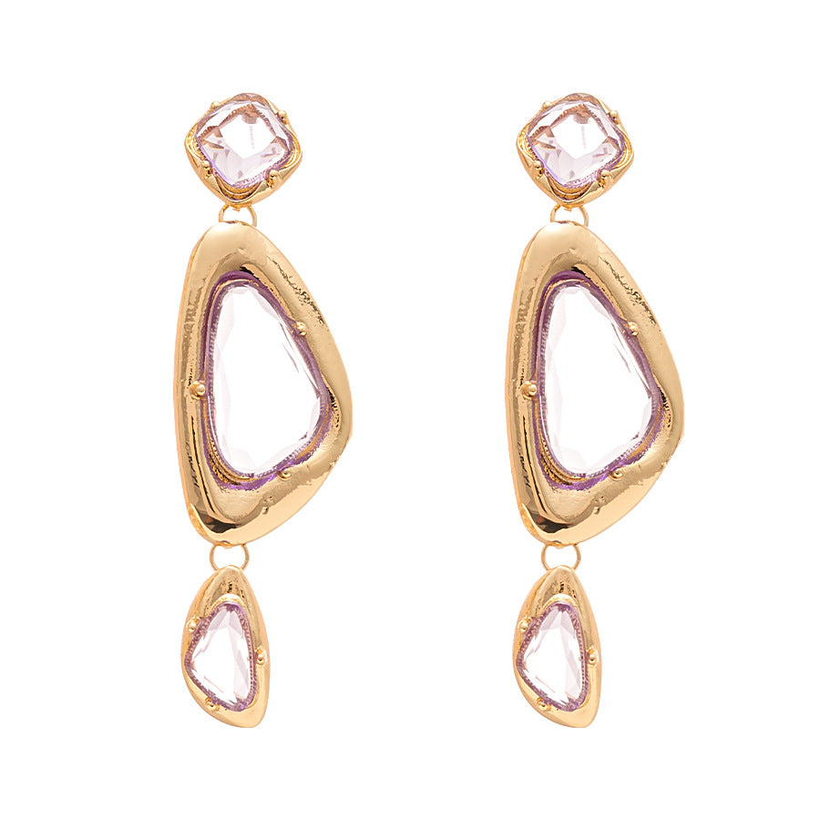 Acrylic Triangle Earrings Geometric  Vintage Style S5P174