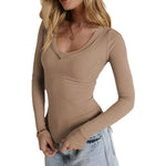 Load image into Gallery viewer, SlimShoulder Tee Lightweight Khaki N5A151
