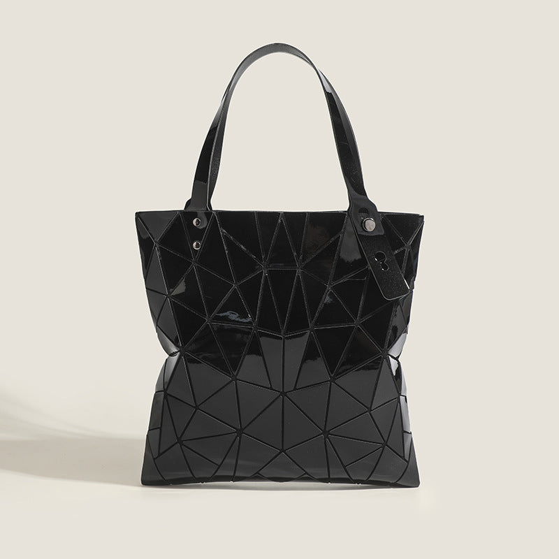 Geometric Sequin Tote PVC Partitioned Organizer S5P306