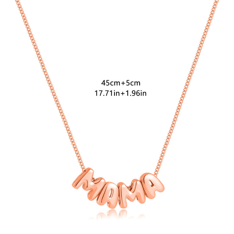 MAMA Stainless Steel Necklace Women N6D536