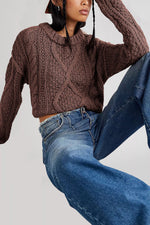 Load image into Gallery viewer, Cable Relaxed Sweater Lightweight Options N5A137
