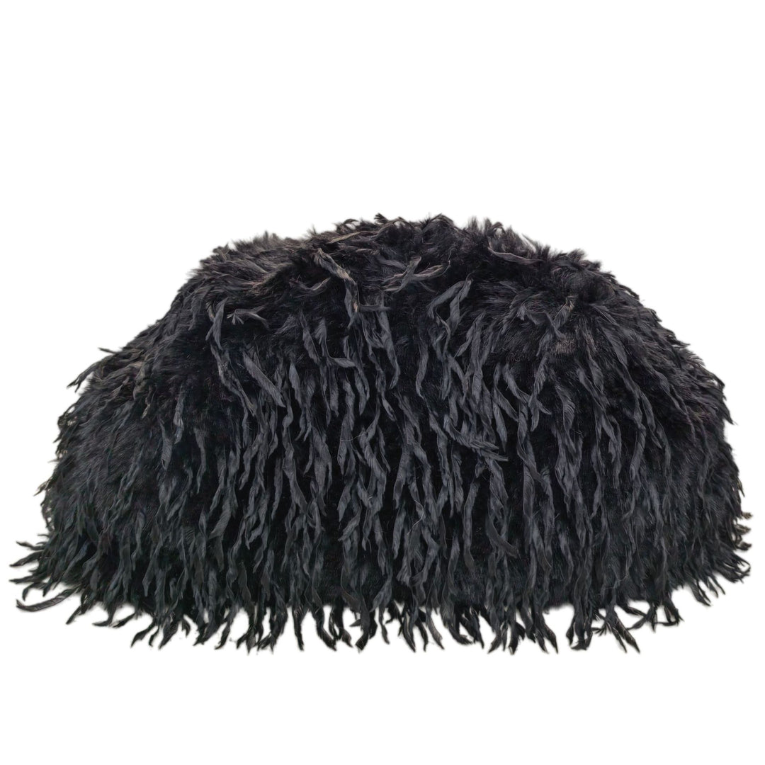 Women's Plush Feather Cloud Clutch Bag N6J119