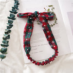 Load image into Gallery viewer, Womens Christmas Plaid Bow Headband N6K123