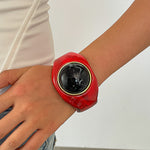Load image into Gallery viewer, Womens Marbled Geometric Acrylic Bracelet N6K138