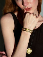 Load image into Gallery viewer, Color Thread Open Cuff Bracelet Women Retro N6C039