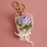 Load image into Gallery viewer, Intricate Crochet Bouquet Bag Charm Handmade N6G035