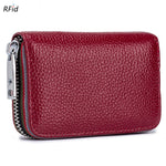 Load image into Gallery viewer, RFID Leather Accordion Card Case 12 Slots Women N6D034