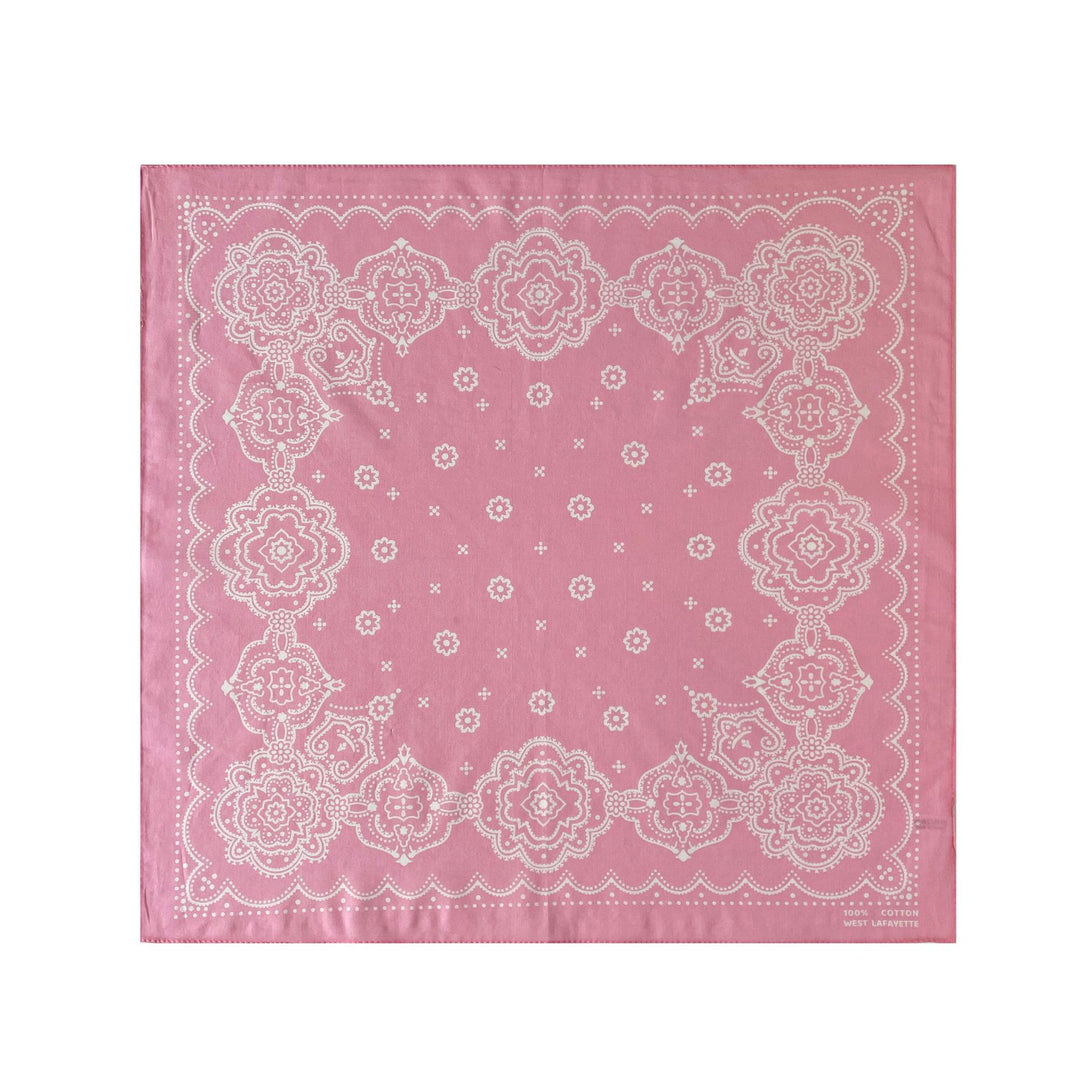 Cotton Paisley Print Small Square Scarf Neck Wrap N6H114