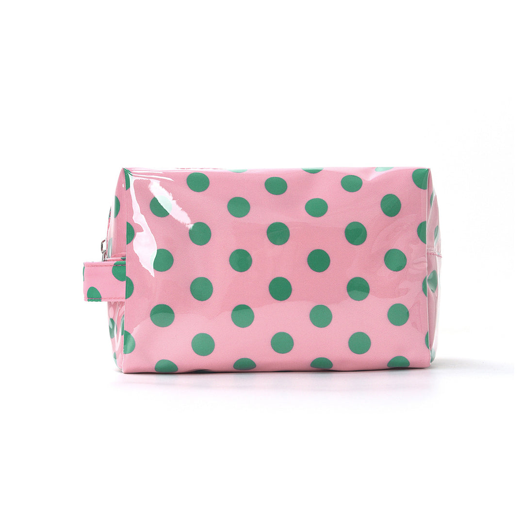 Unisex Waterproof Polka Dot PVC Cosmetic Bag N6J240