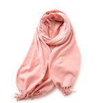 Load image into Gallery viewer, Imitation Cashmere Solid Scarf Shawl Fringe Women N6H228