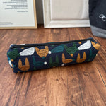 Load image into Gallery viewer, Embroidered Floral Canvas Pencil Case Makeup Bag N6F149