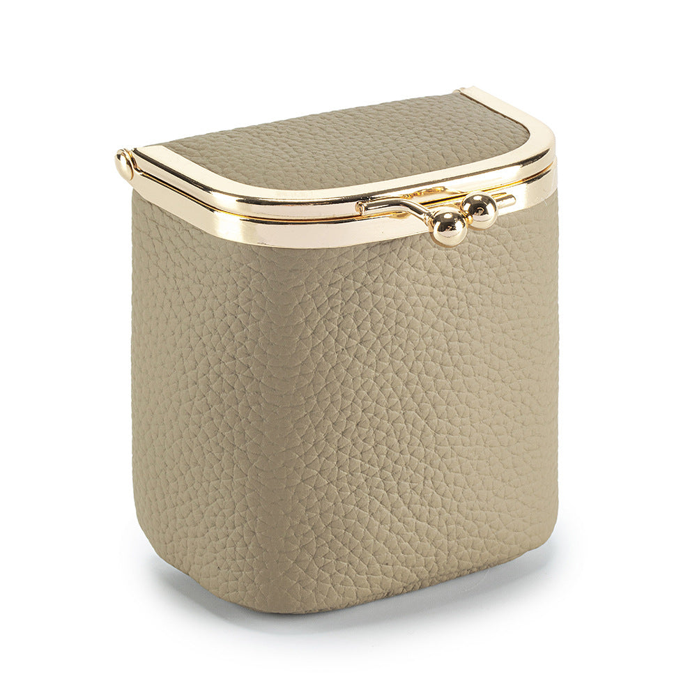 Women's Top-Grain Leather Lipstick Purse N6J231
