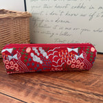 Load image into Gallery viewer, Embroidered Floral Canvas Pencil Case Makeup Bag N6F149
